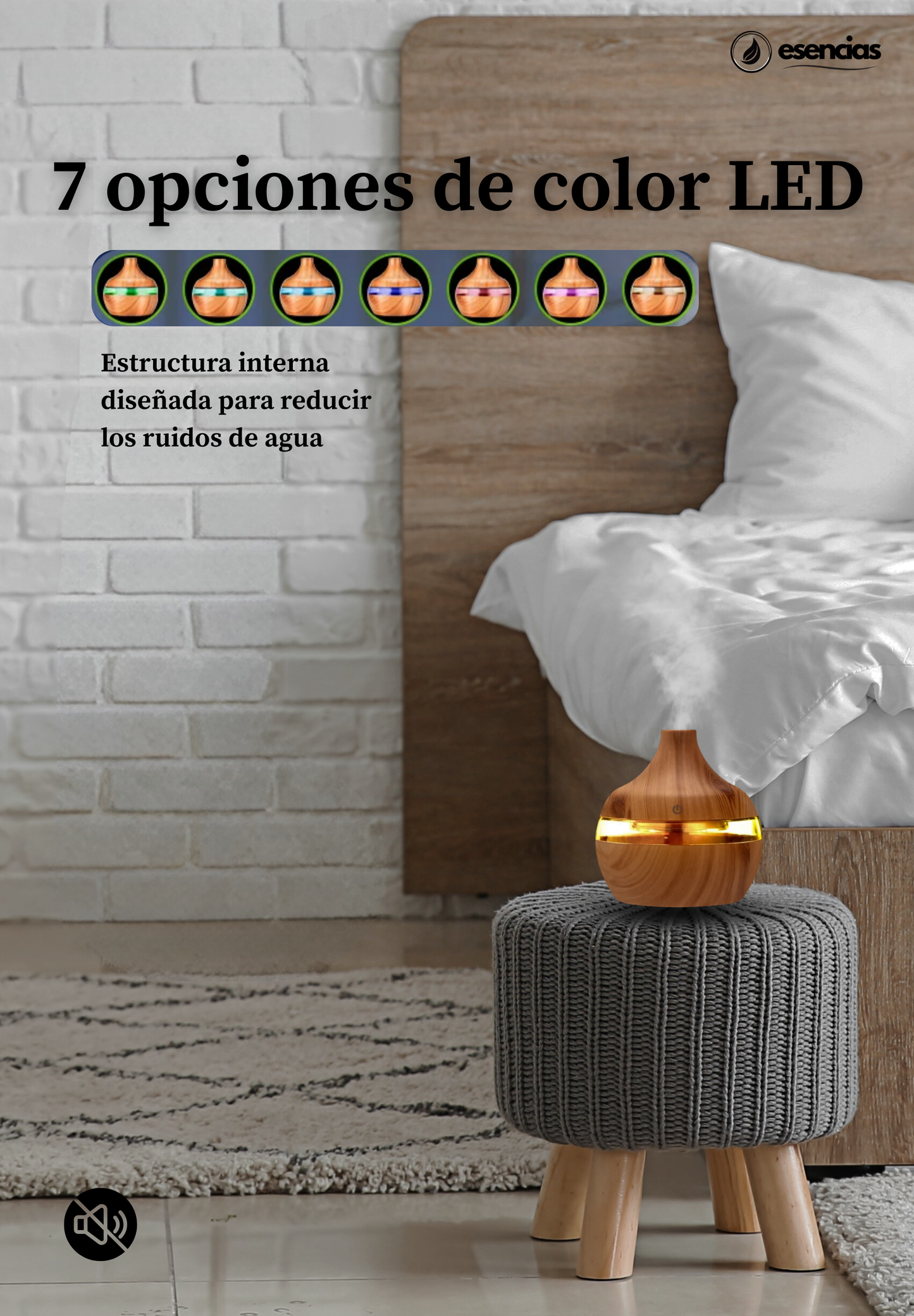 Humidificador Aromático de Madera – Relajación Natural y Bienestar en Tu Hogar