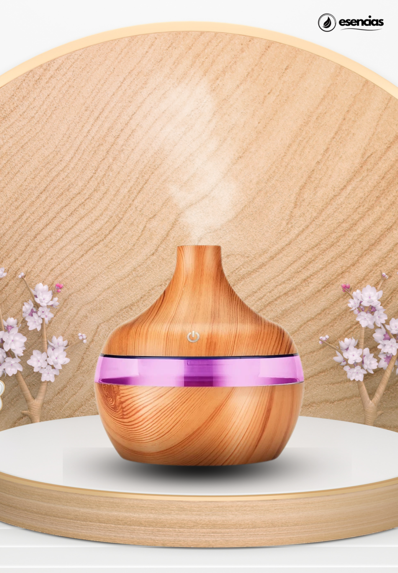 Humidificador Aromático de Madera – Relajación Natural y Bienestar en Tu Hogar
